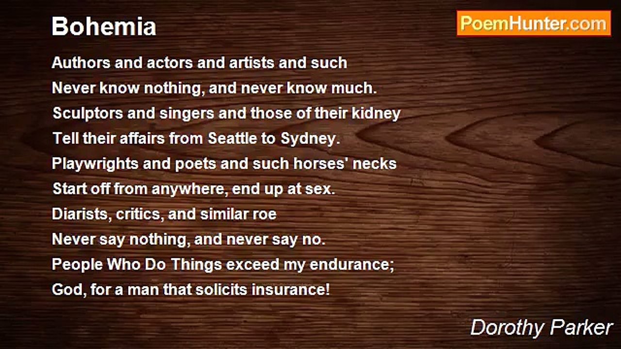 Dorothy Parker - Bohemia