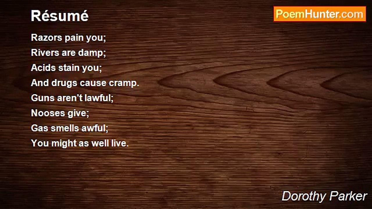 Dorothy Parker - Résumé