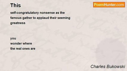Charles Bukowski - This