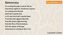 Leonard Cohen - Democracy
