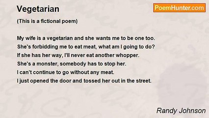 Randy Johnson - Vegetarian