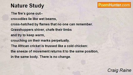 Craig Raine - Nature Study