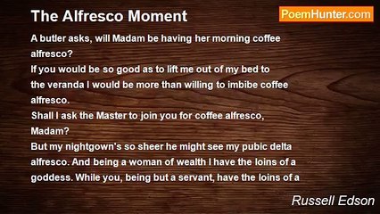 Russell Edson - The Alfresco Moment