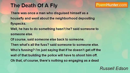 Russell Edson - The Death Of A Fly