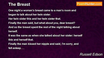 Russell Edson - The Breast
