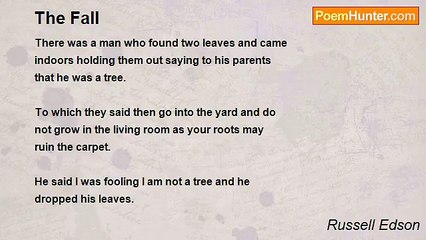 Russell Edson - The Fall