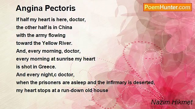 Nazim Hikmet - Angina Pectoris