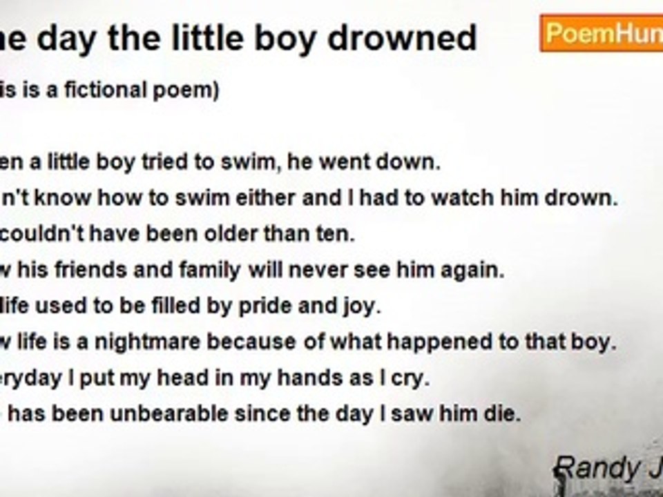 Randy Johnson - The day the little boy drowned