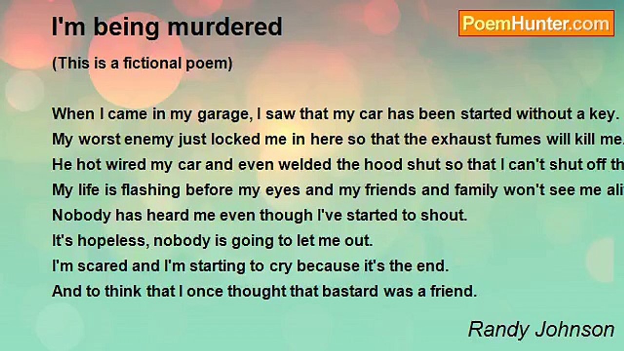 Randy Johnson - I'm being murdered