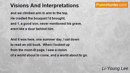 Li-Young Lee - Visions And Interpretations