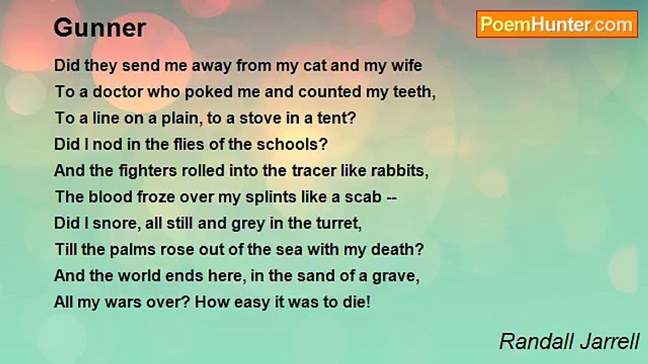 Randall Jarrell - Gunner