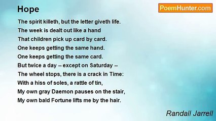 Randall Jarrell - Hope