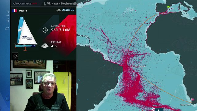 #VVOR 4ème à Cap Town Bernard Humbert Skipper EZANA #VRNews 12