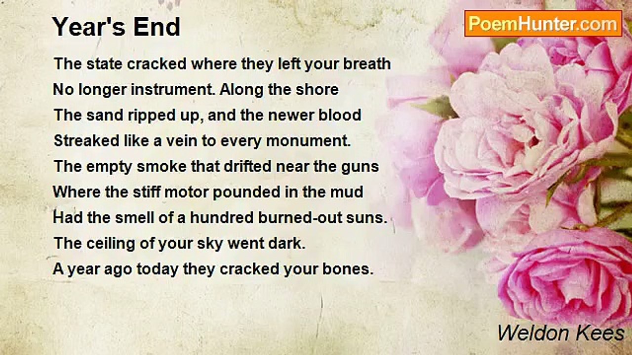 Weldon Kees - Year's End