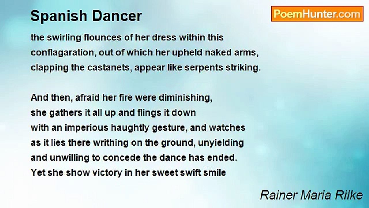 Rainer Maria Rilke - Spanish Dancer