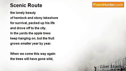 Lisel Mueller - Scenic Route