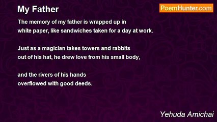 Yehuda Amichai - My Father