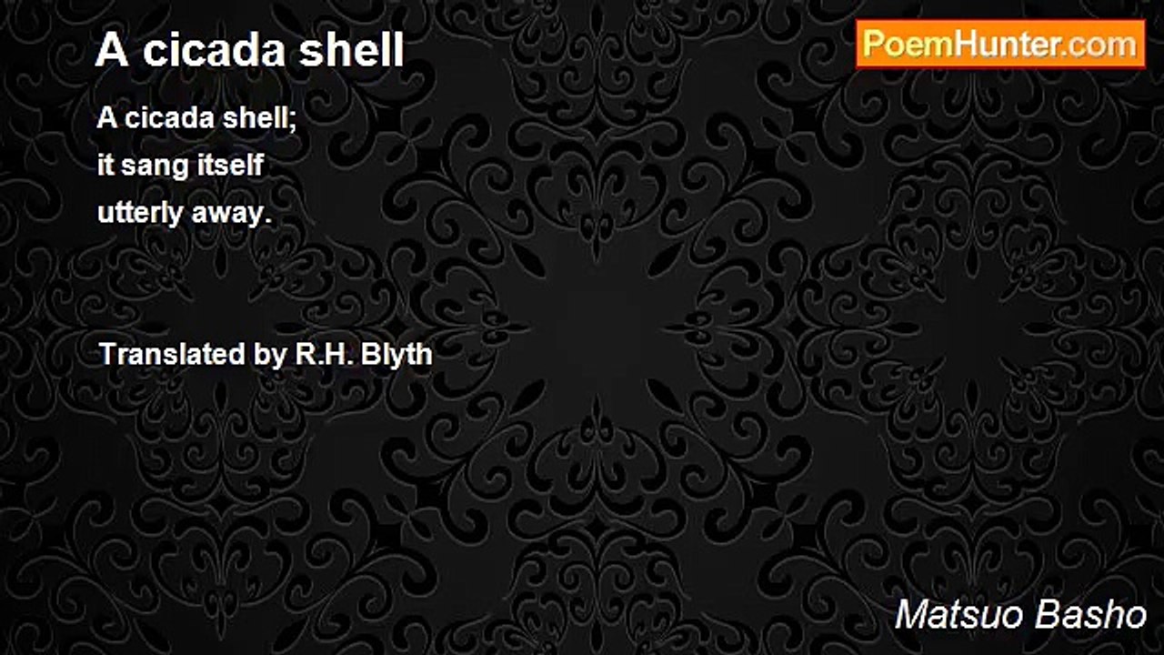 Matsuo Basho - A cicada shell