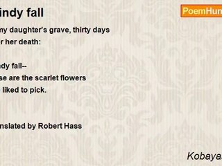 Kobayashi Issa - Windy fall