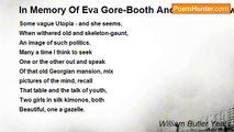 William Butler Yeats - In Memory Of Eva Gore-Booth And Con Markiewicz