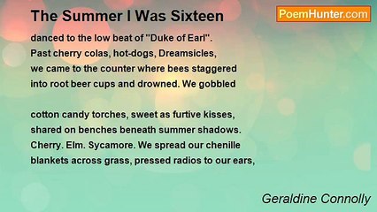 Geraldine Connolly - The Summer I Was Sixteen