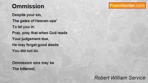 Robert William Service - Ommission