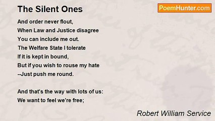 Robert William Service - The Silent Ones