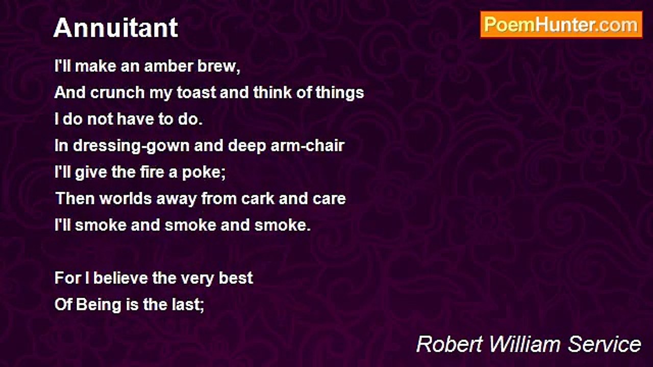 Robert William Service - Annuitant