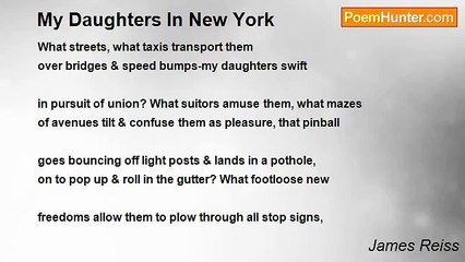 James Reiss - My Daughters In New York