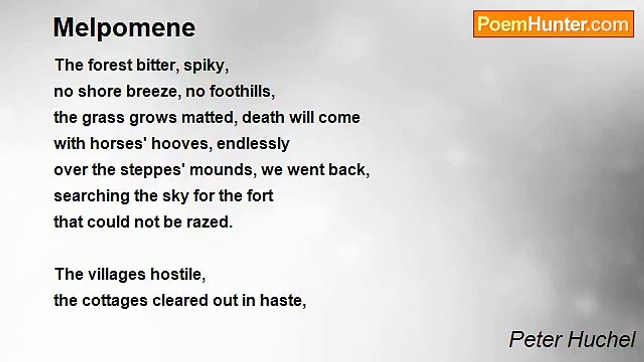 Peter Huchel - Melpomene