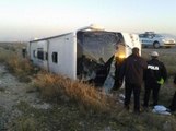 Afyonkarahisar'da Yolcu Otobüsü Şarampole Uçtu: 33 Yaralı