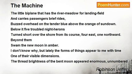 Robinson Jeffers - The Machine