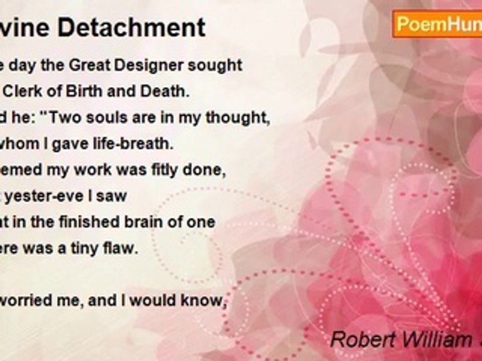Robert William Service - Divine Detachment
