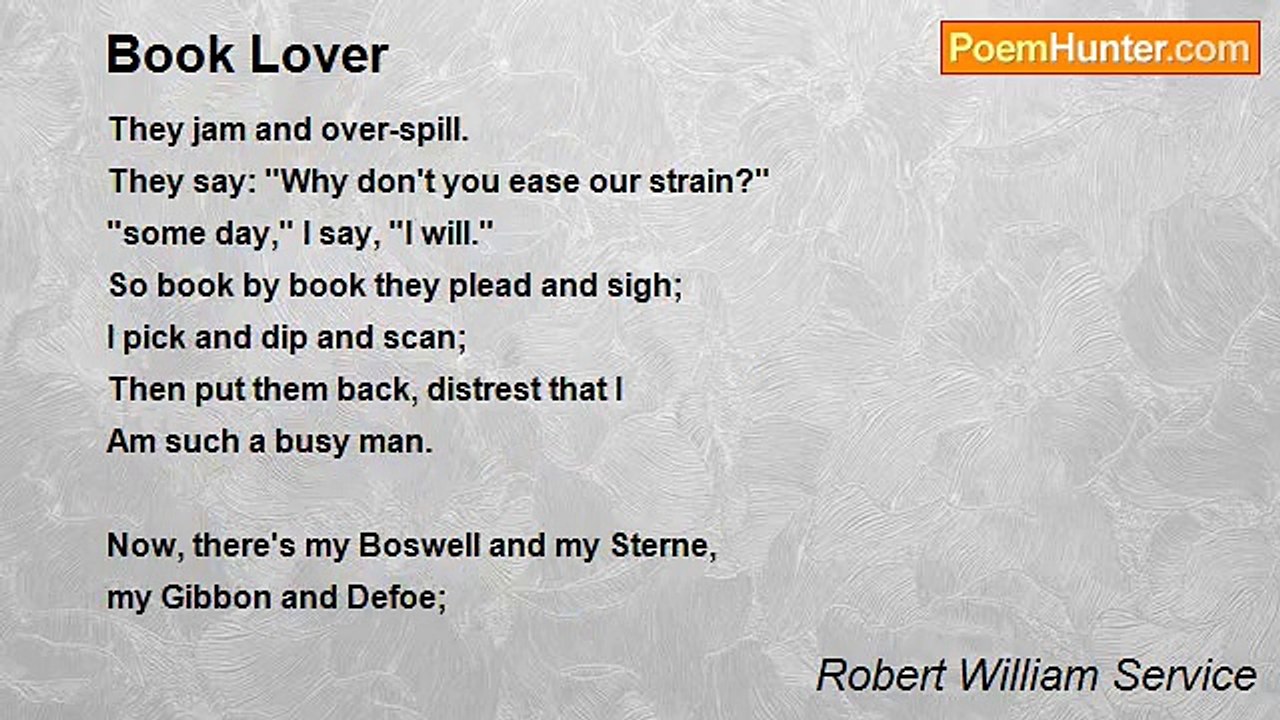 Robert William Service - Book Lover