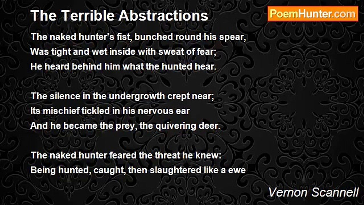 Vernon Scannell - The Terrible Abstractions