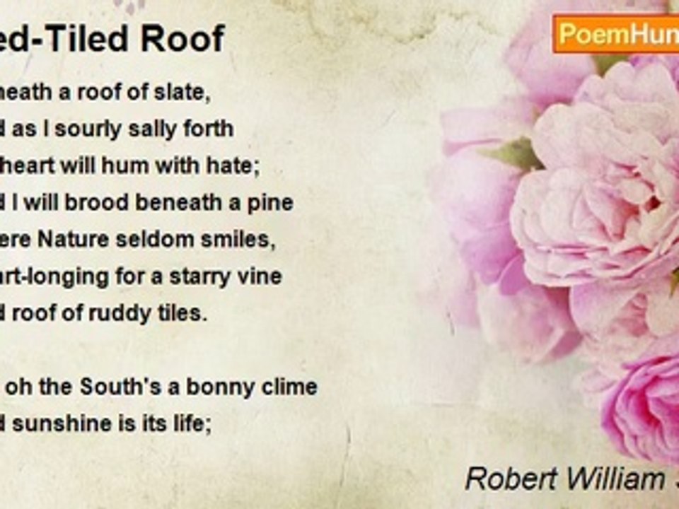 Robert William Service - Red-Tiled Roof