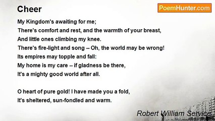 Robert William Service - Cheer