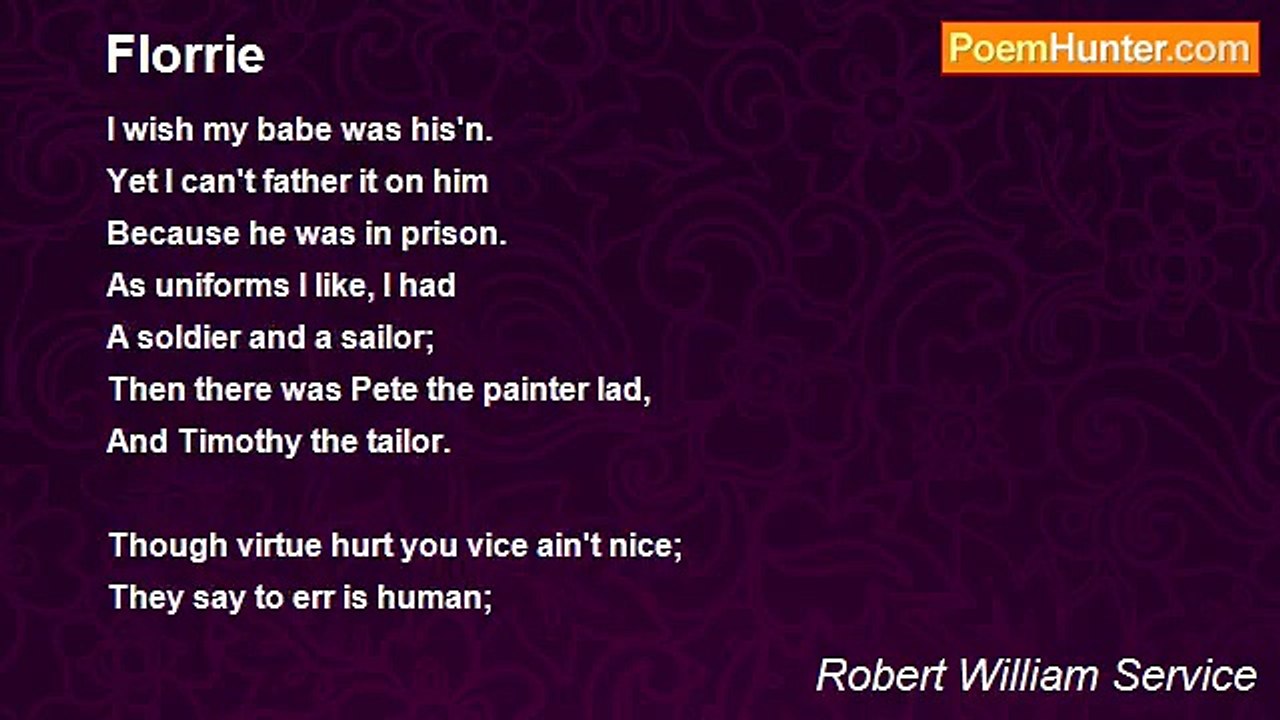 Robert William Service - Florrie