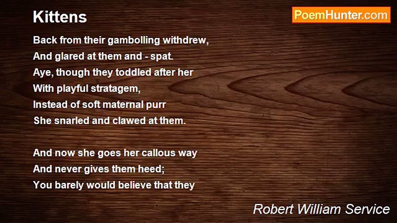 Robert William Service - Kittens