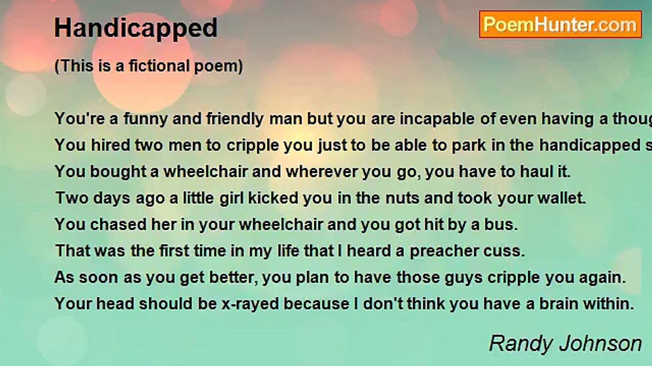 Randy Johnson - Handicapped