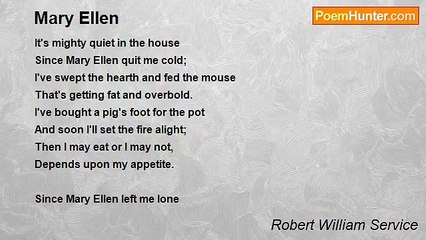 Robert William Service - Mary Ellen