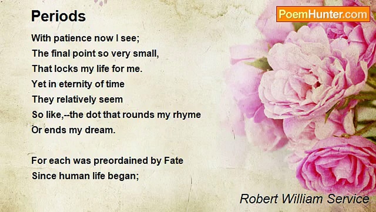Robert William Service - Periods