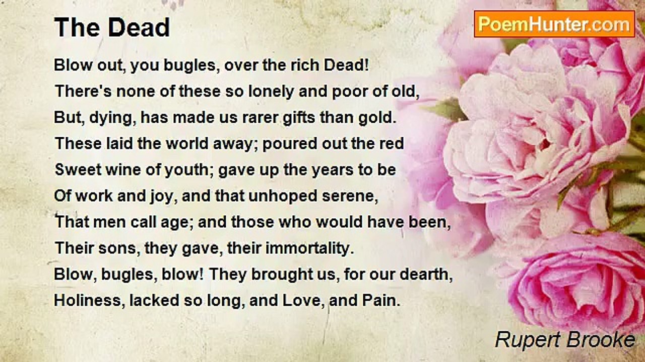 Rupert Brooke - The Dead