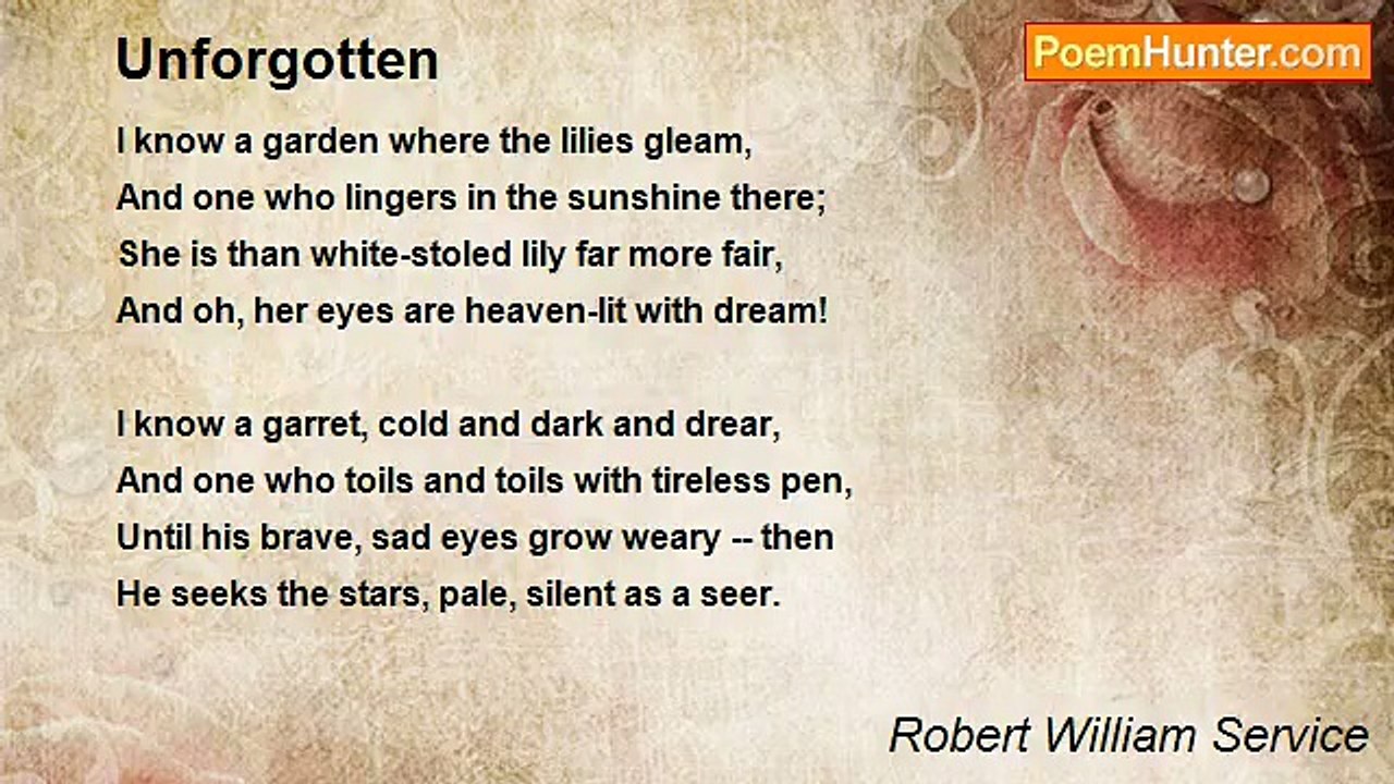 Robert William Service - Unforgotten