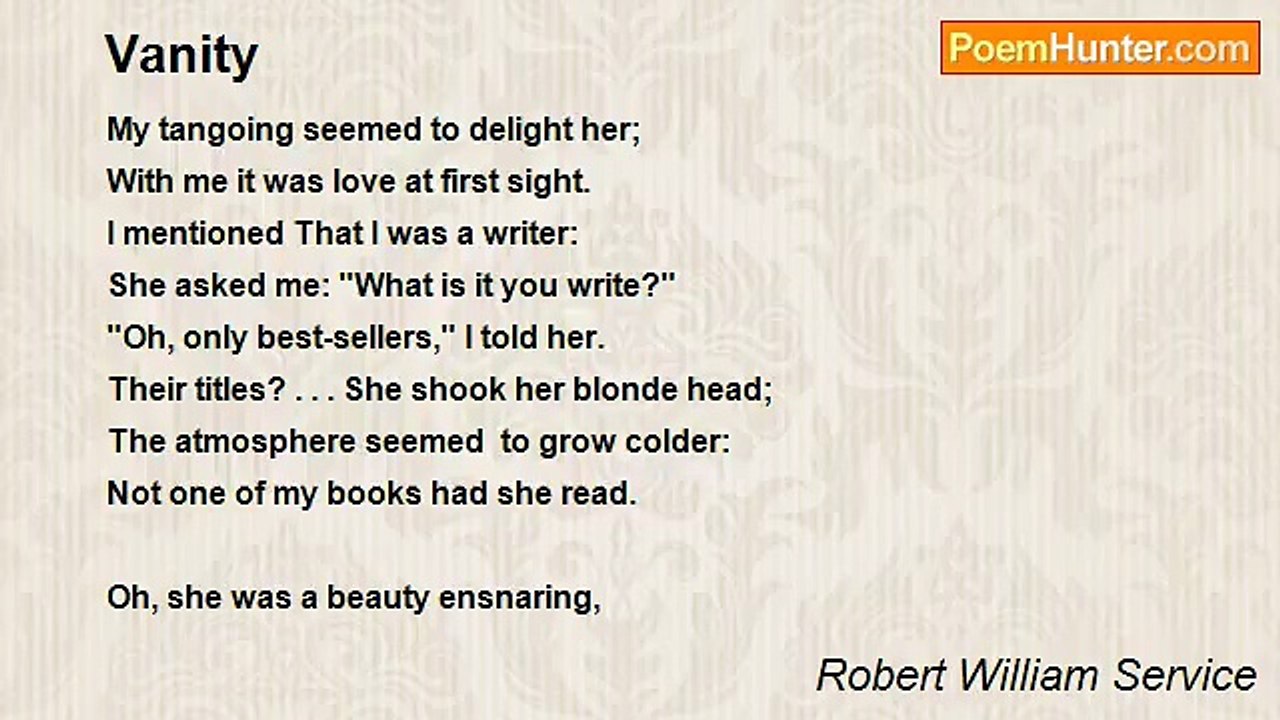 Robert William Service - Vanity