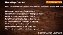 Samuel Taylor Coleridge - Brockley Coomb
