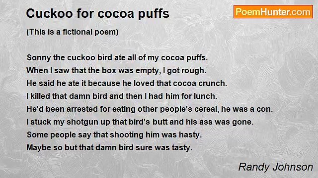 Randy Johnson - Cuckoo for cocoa puffs