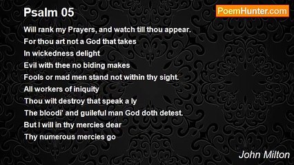 John Milton - Psalm 05