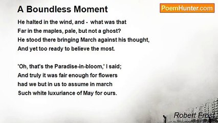 Robert Frost - A Boundless Moment