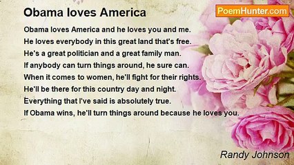 Randy Johnson - Obama loves America